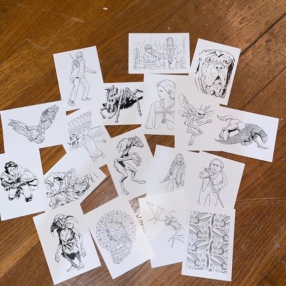 Warner Bros. Other - Harry potter coloring cards one sided Christmas birthday gift